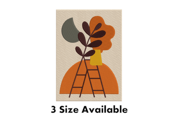 Abstract Plant Embroidery Design Review for Real Projects