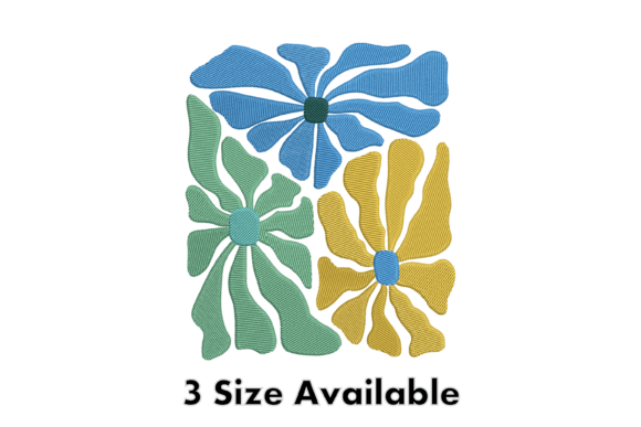 Abstract Triple Floral Embroidery File Review