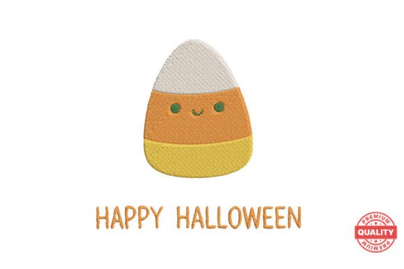 Cute Candy Corn Halloween Embroidery Review