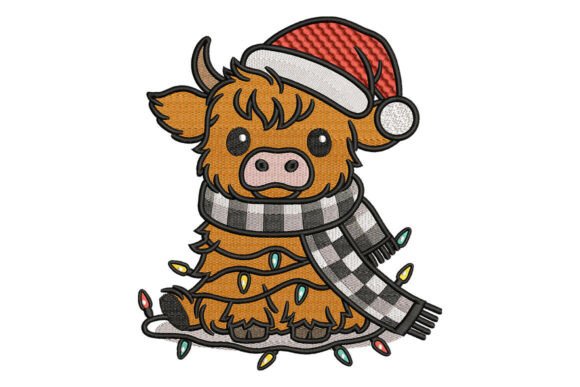 Cute Cow with Lights Embroidery Review