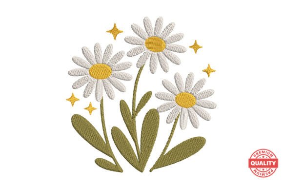 Daisy Flower Floral Embroidery Design Review