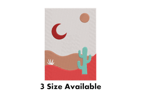 Desert Moon Cactus Embroidery Design Review