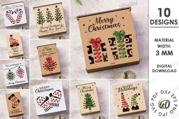 Embroidery Gift Boxes Bundle Lasercut