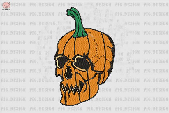 Halloween Pumpkin Skull Embroidery Review
