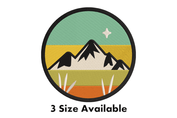 Retro Mountain Patch Embroidery File Review
