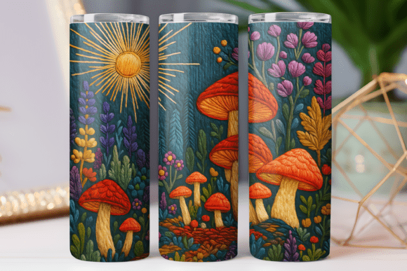 Review: Embroidery Floral Tumbler Photo Art Wrap