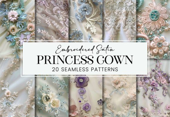 Satin Embroidery Silk Lace Regal Damask