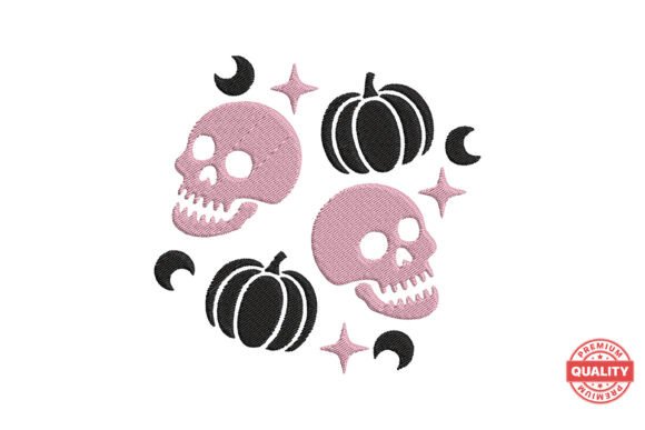 Skull Pumpkin Halloween Embroidery Design Review